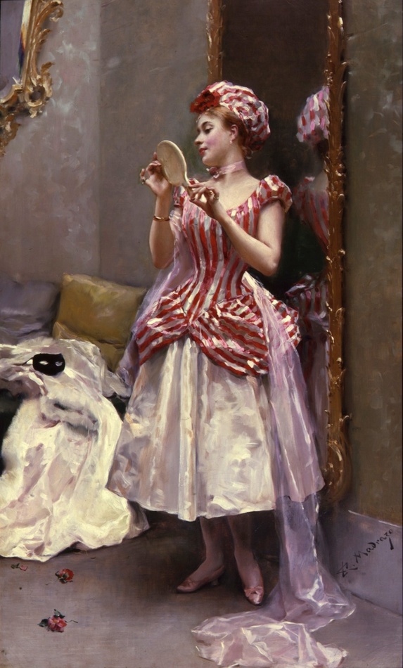 An Evening Out by Raimundo Madrazo y Garreta (Spanish, 1841 - 1920)