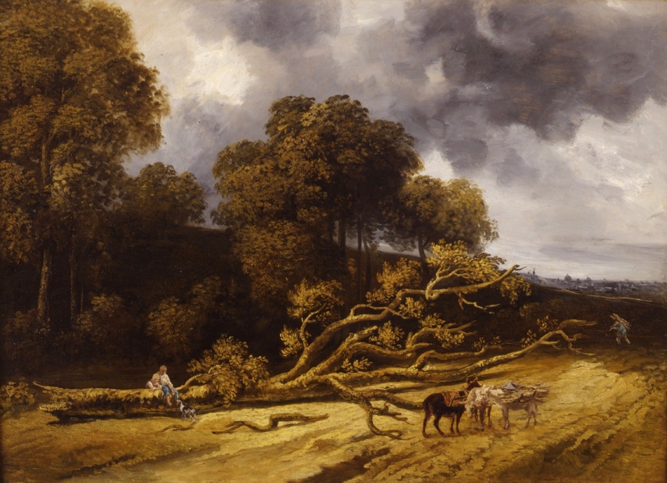 Landscape with Figures, c. 1830 by Georges Michel (French, 1763 - 1843)