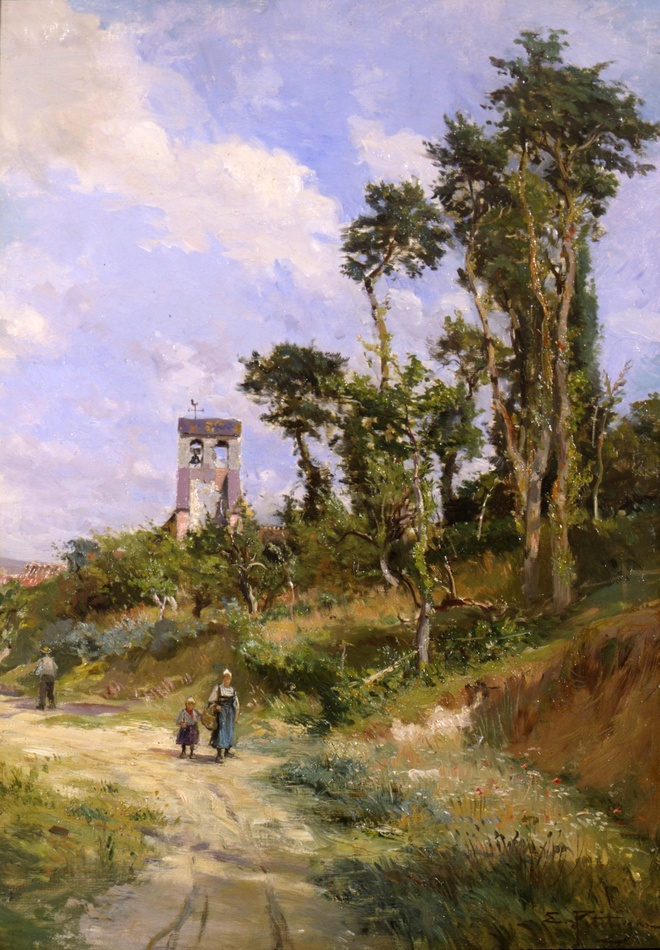 Going to Market by Edmond Petitjean (French, 1844 - 1925)