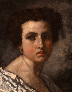 Young Beauty by Thomas Couture (French, 1815 - 1879)