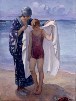 La Sortie de Bain, Prefailles La Sortie de Bain, Prefailles, 1922 by Henri Lebasque (French, 1865 - 1937)