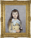 Portrait of a Young Girl, 1880 by Louis-Maurice Boutet de Monvel (French, 1851 - 1913)