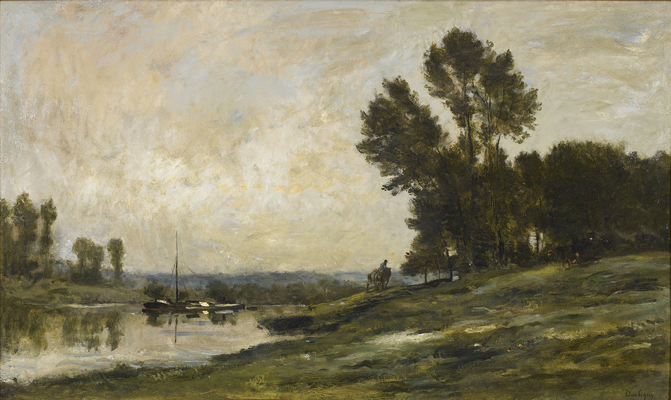 Bord de Riviere by Charles François Daubigny (French, 1817 - 1878)