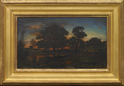 Coucher de Soleil, c. 1850-1860 by Pierre Étienne Théodore Rousseau (French, 1812 - 1867)