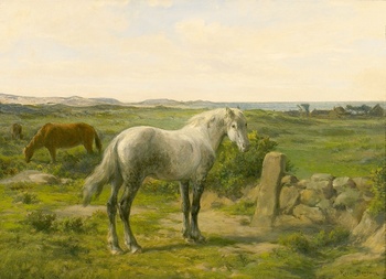 Horses near the Seaside (Chevaux en bord de mer) by Rosa Bonheur (French, 1822 - 1899)
