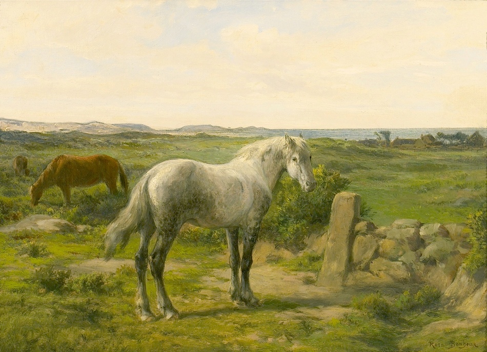 Horses near the Seaside (Chevaux en bord de mer) by Rosa Bonheur (French, 1822 - 1899)