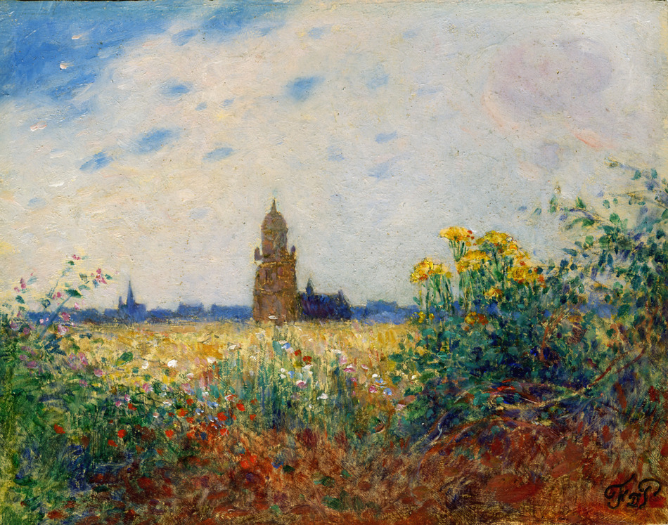 Champs près de Batz by Ferdinand Loyen du Puigaudeau (French, 1864 - 1930)