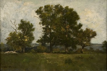Les Arbres à Barbizon Les Arbres à Barbizon by Léon Richet (French, 1847 - 1907)